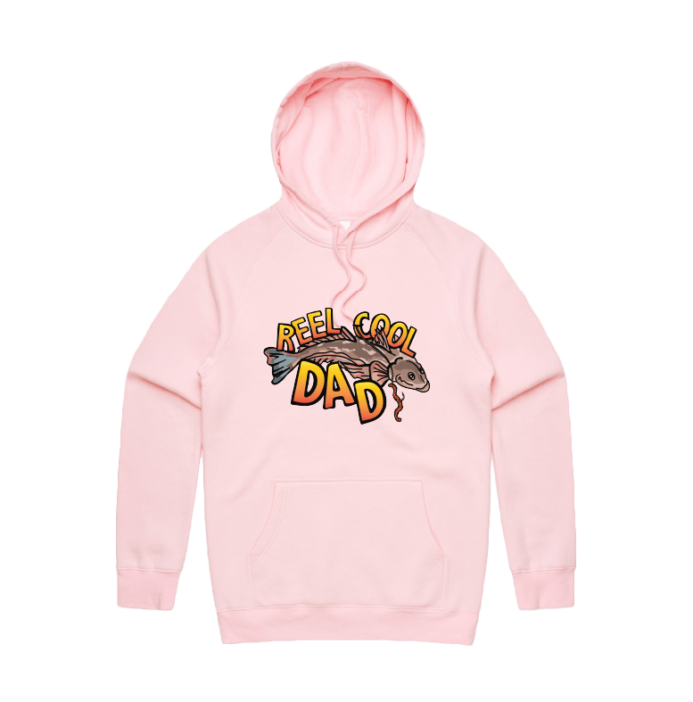 Large Front Design / Pink / S Reel Cool Dad 🎣 - Unisex Hoodie