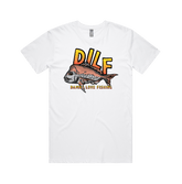 Large Front Design / White / S D.I.L.F 🐟 - Men's T Shirt