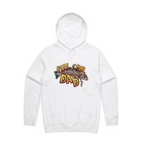 Large Front Design / White / S Reel Cool Dad 🎣 - Unisex Hoodie