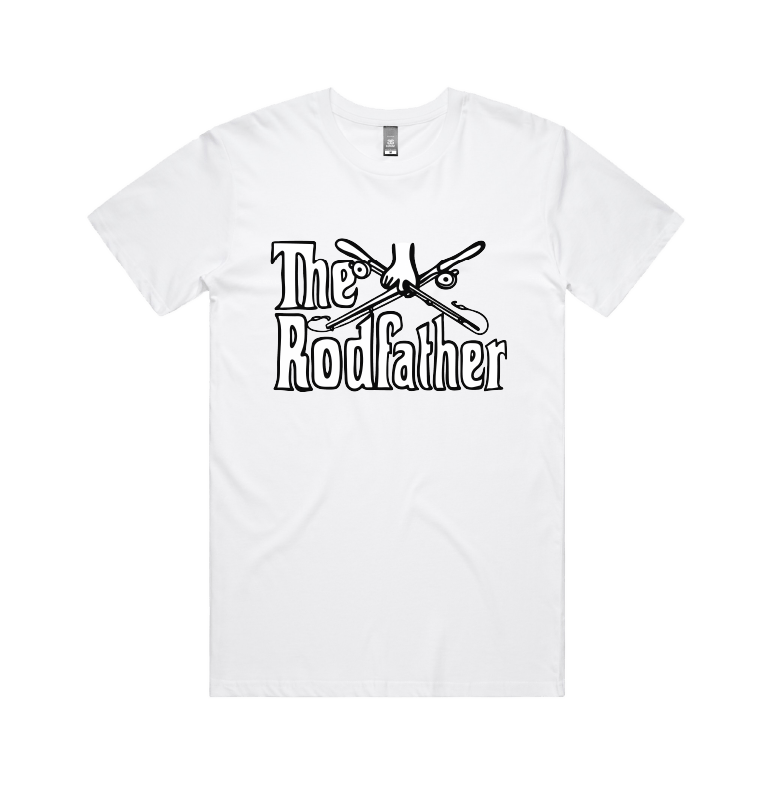 Large Front Design / White / S The Rodfather 🎣 - Men's T Shirt