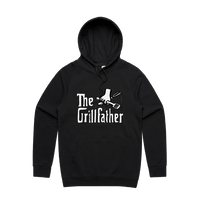 Large Front Print / Black / S The Grillfather 🥩 - Unisex Hoodie