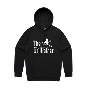 Large Front Print / Black / S The Grillfather 🥩 - Unisex Hoodie