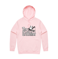 Large Front Print / Pink / S The Grillfather 🥩 - Unisex Hoodie