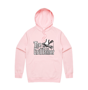Large Front Print / Pink / S The Grillfather 🥩 - Unisex Hoodie