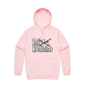 Large Front Print / Pink / S The Rodfather 🎣 - Unisex Hoodie