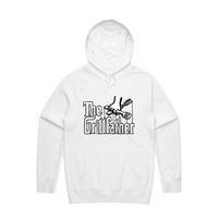 Large Front Print / White / S The Grillfather 🥩 - Unisex Hoodie