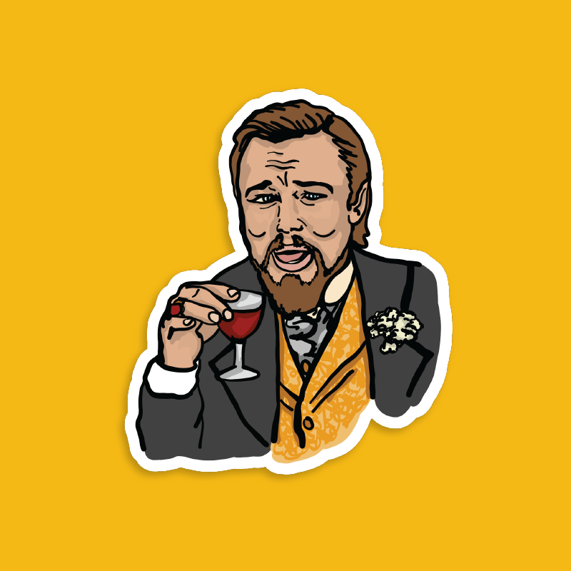 Laughing Leo 🍷 - Sticker