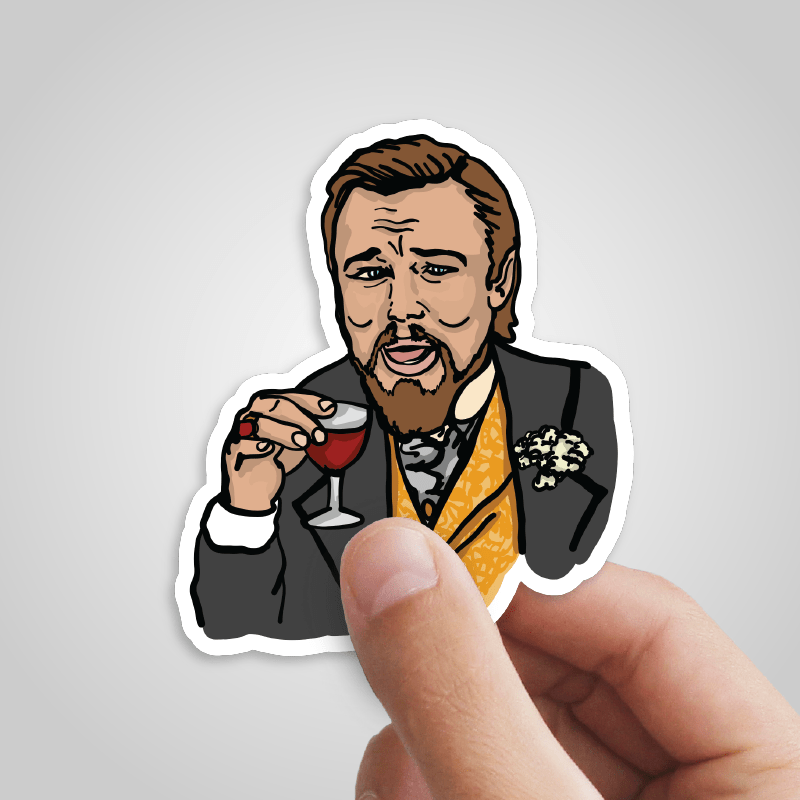 Laughing Leo 🍷 - Sticker