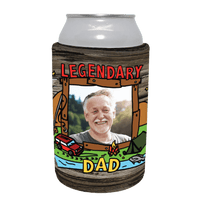 Legendary Dad (Outdoors) 🏕 - Customisable Stubby Holder