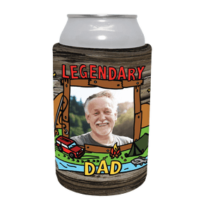 Legendary Dad (Outdoors) 🏕 - Customisable Stubby Holder