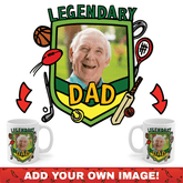 Legendary Dad (Sports) 🏉 - Customisable Coffee Mug