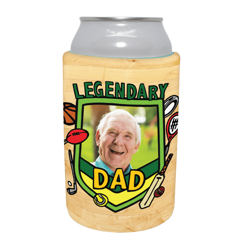 Legendary Dad (Sports) 🏉 - Customisable Stubby Holder