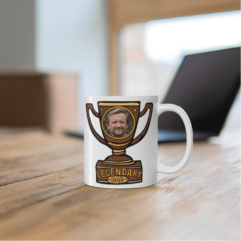 Legendary Dad (Trophy) 🏆 - Customisable Coffee Mug