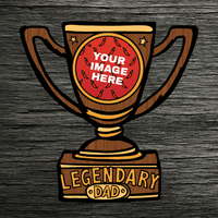 Legendary Dad (Trophy) 🏆 - Customisable Stubby Holder