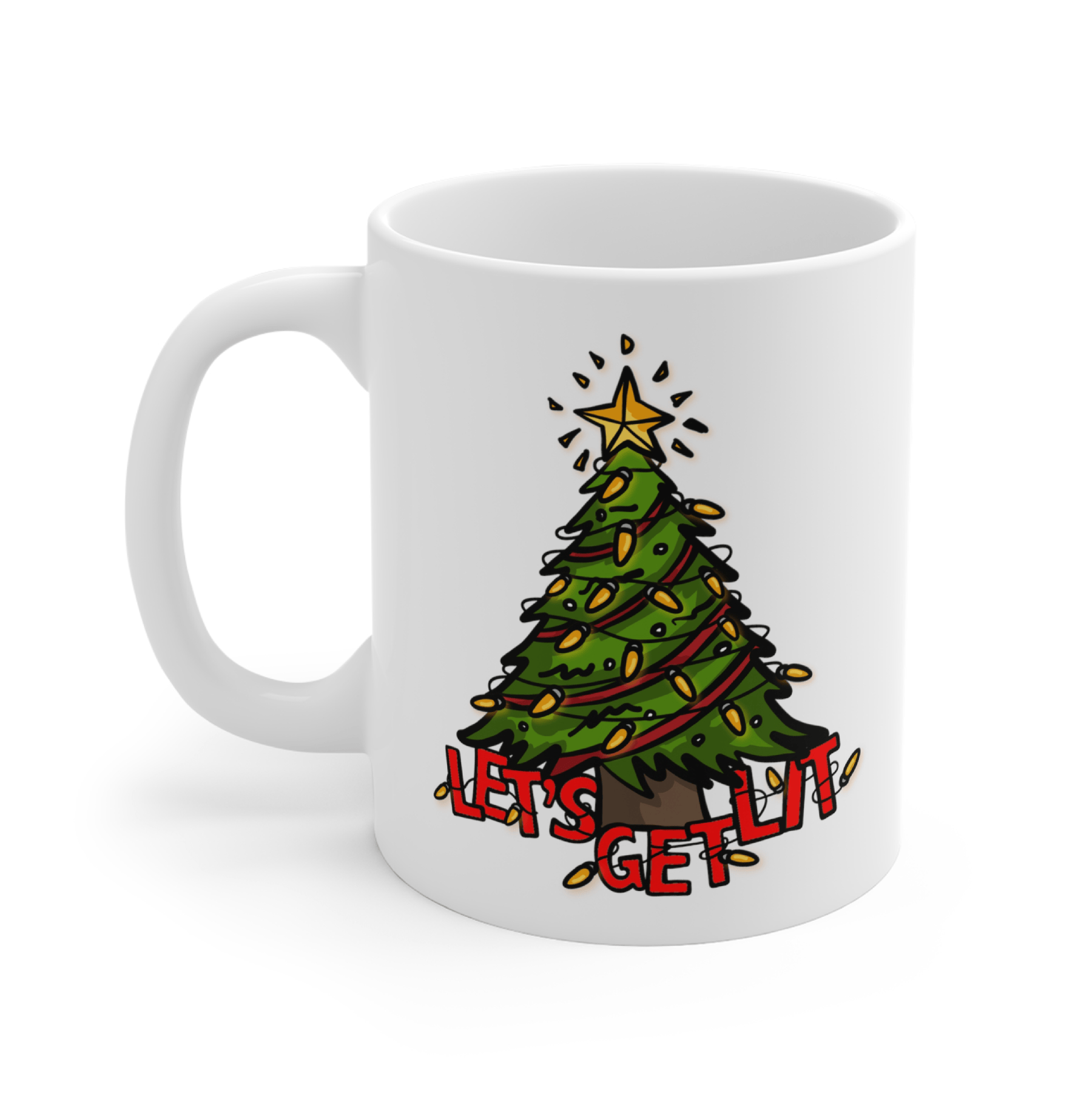 Let’s Get Lit 🎄💡 –  Coffee Mug