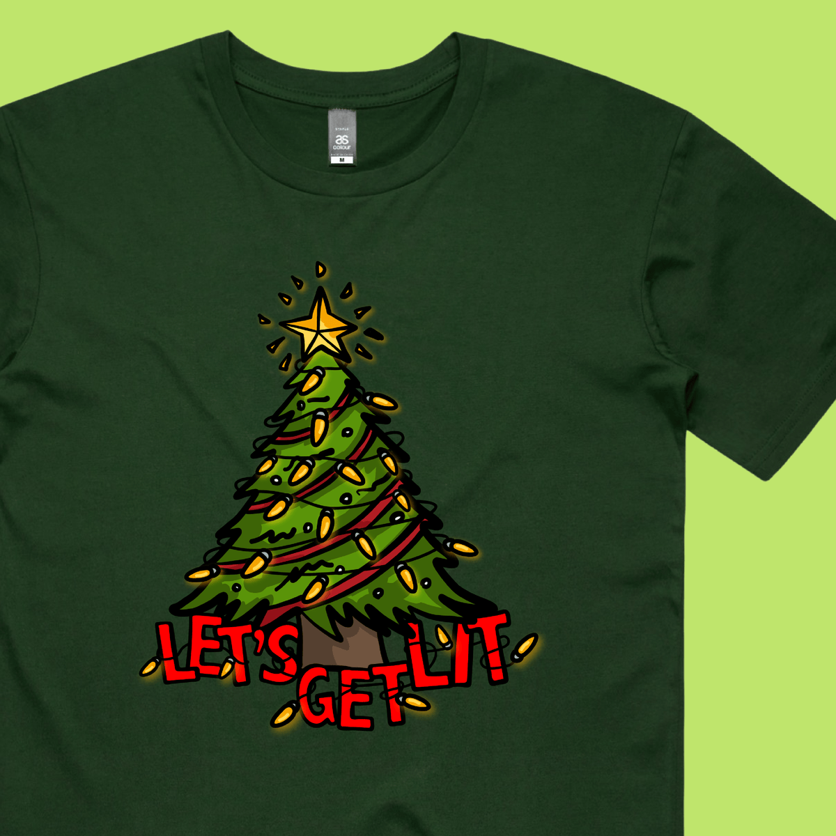 Let’s Get Lit 🎄💡 –  Men's T Shirt
