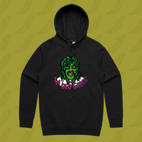 M / Black / Large Front Print Old Gregg 🧟‍♂️🛶 - Unisex Hoodie