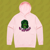 M / Pink / Large Front Print Old Gregg 🧟‍♂️🛶 - Unisex Hoodie