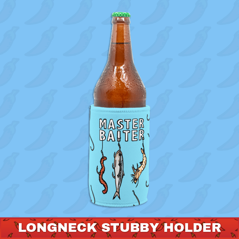 Master Baiter 🎣 - Longneck Stubby Holder