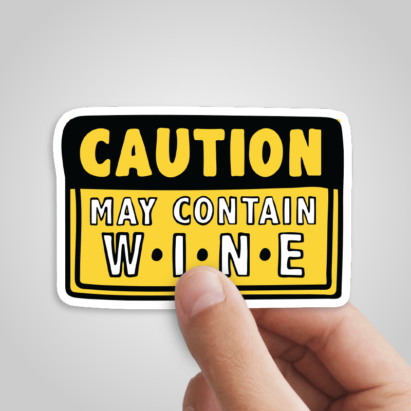 May Contain Wine 🍷 – Sticker