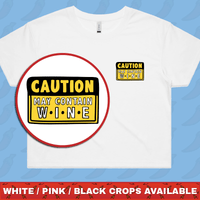 May Contain Wine 🍷 – Women's Crop Top