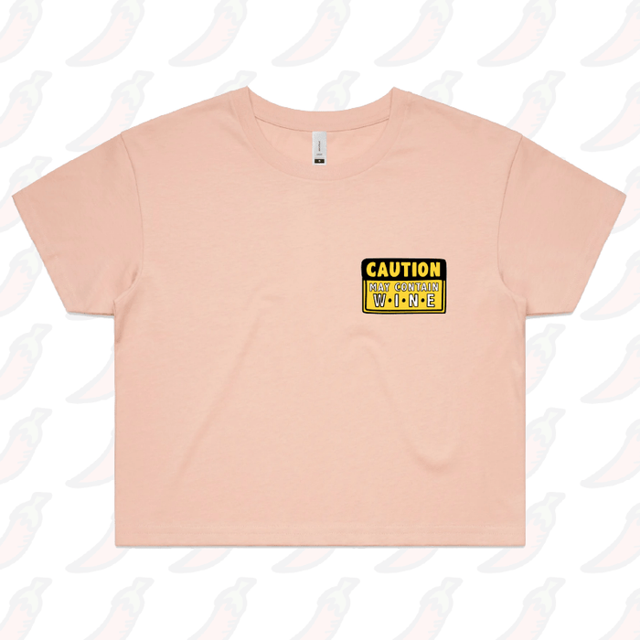 May Contain Wine 🍷 – Women's Crop Top