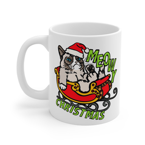 Meowy Christmas 😾🎄 – Coffee Mug