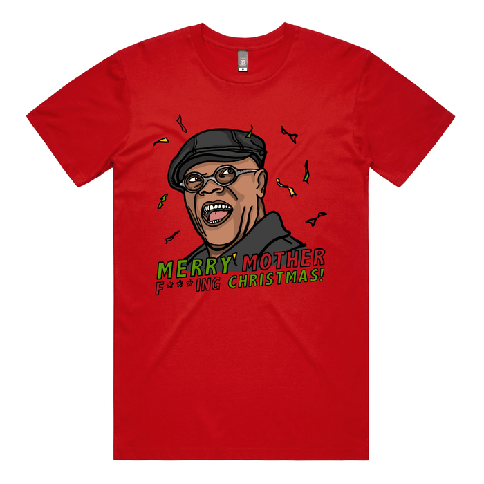 Merry Mother F**** Christmas 👨🏾‍🦲🎄- Men's T Shirt