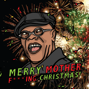 Merry Mother F**** Christmas 👨🏾‍🦲🎄- Stubby Holder