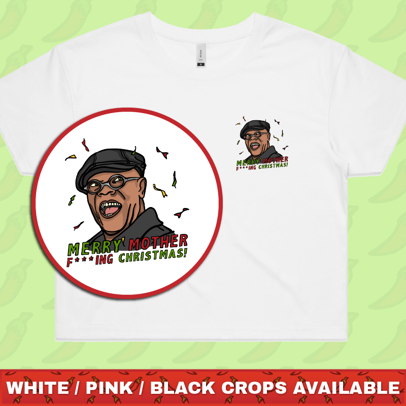 Merry Mother F**** Christmas 👨🏾‍🦲🎄- Women's Crop Top