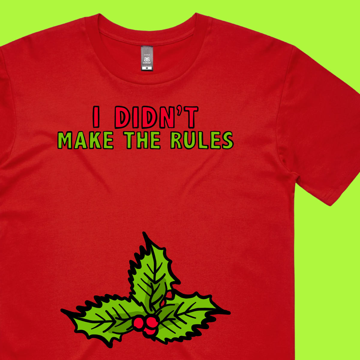 Mistletoe Rules 💋🎄 –  Men's T Shirt