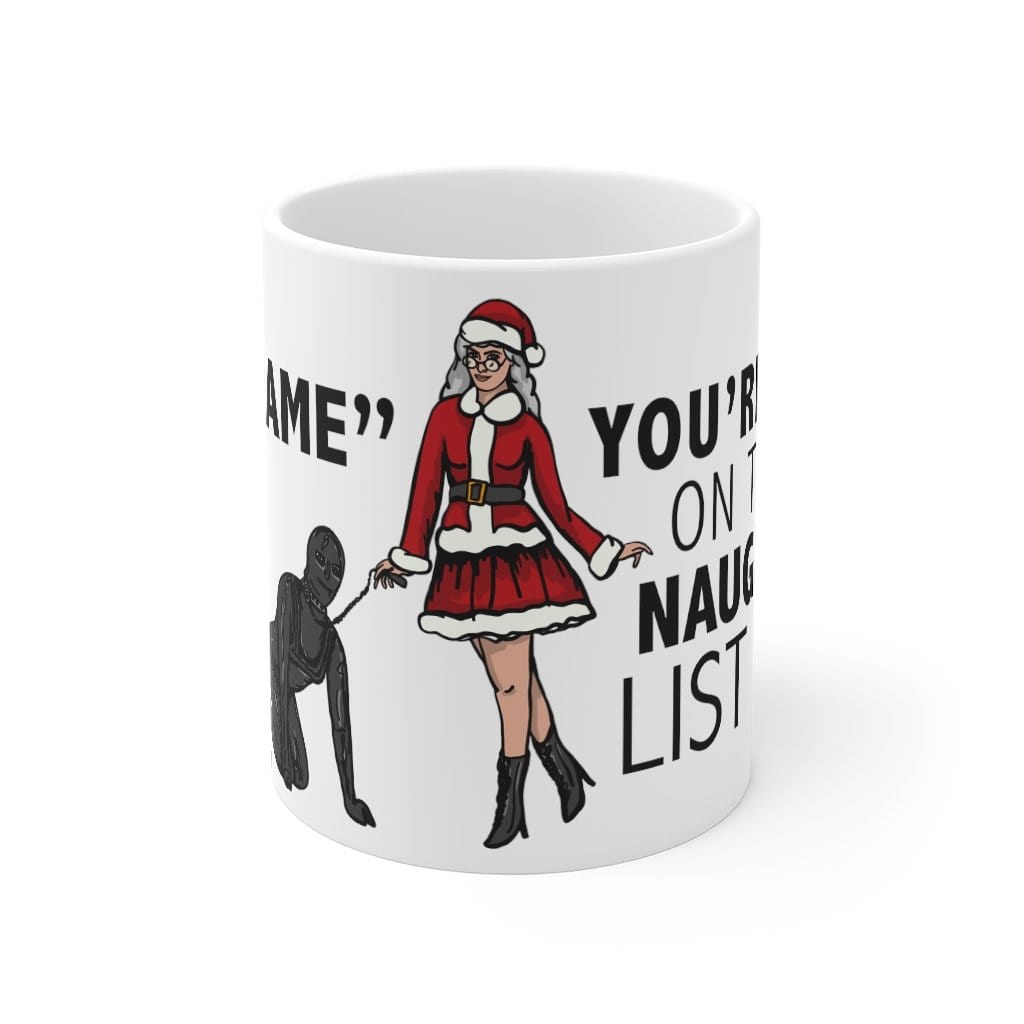 Mrs Claus Naughty List 🤶 - Customisable Coffee Mug