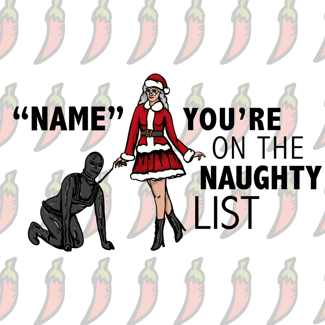 Mrs Claus Naughty List 🤶 - Customisable Coffee Mug