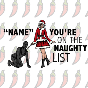 Mrs Claus Naughty List 🤶 - Customisable Coffee Mug