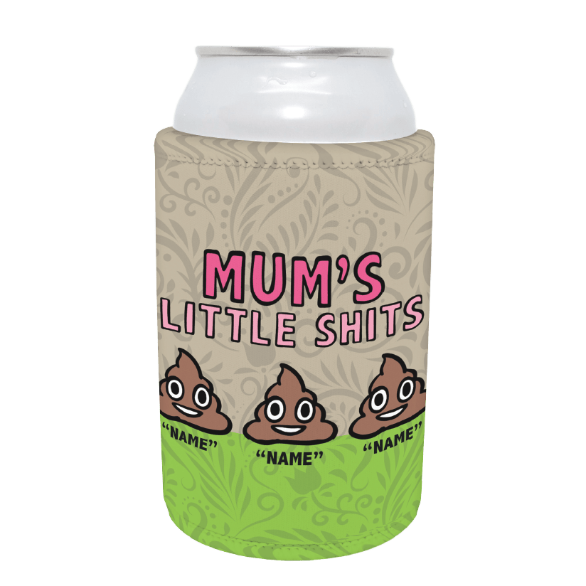 Mum's Little 💩's - Personalised Stubby Holder