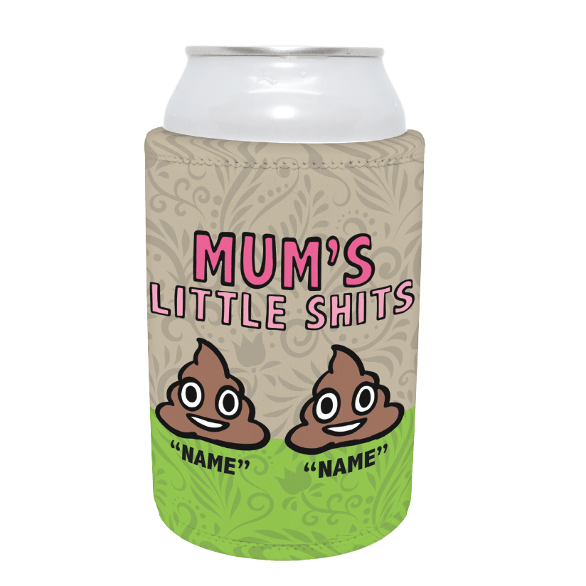Mum's Little 💩's - Personalised Stubby Holder
