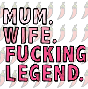 Mum. Wife. Legend 🏅 - Unisex Hoodie