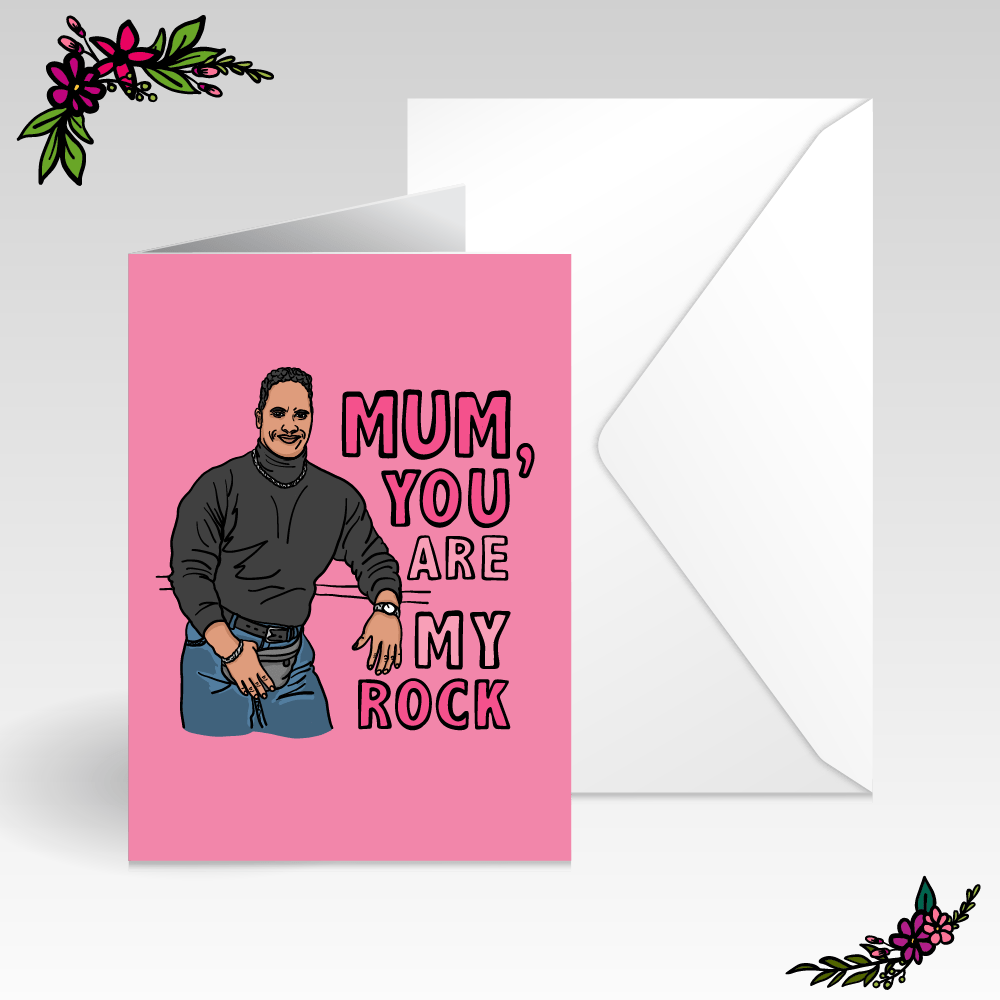 Mum You Are My Rock 💪🏾 - Mother's Day Card