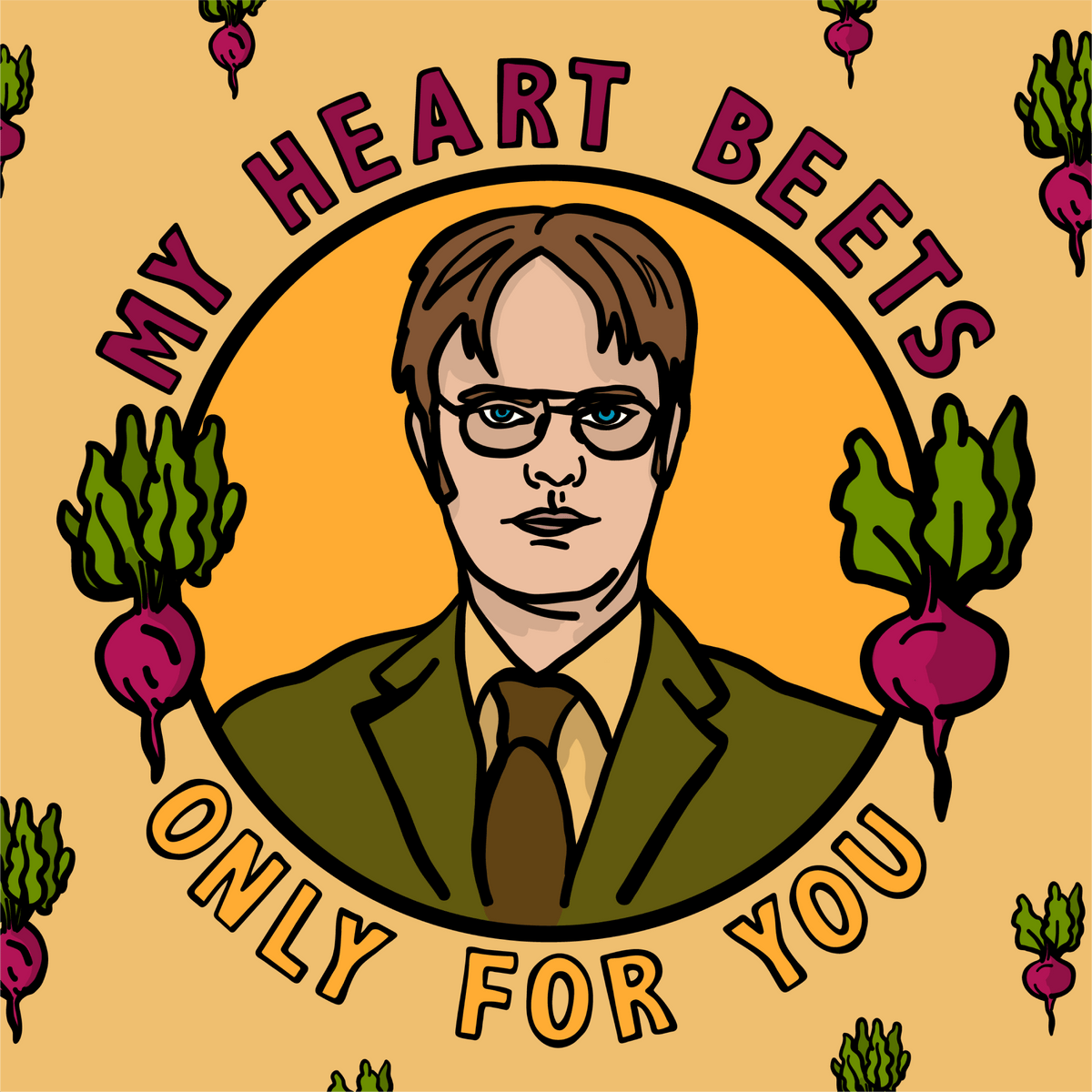 My Heart Beets For You 💓🖱️ - Mouse Pad
