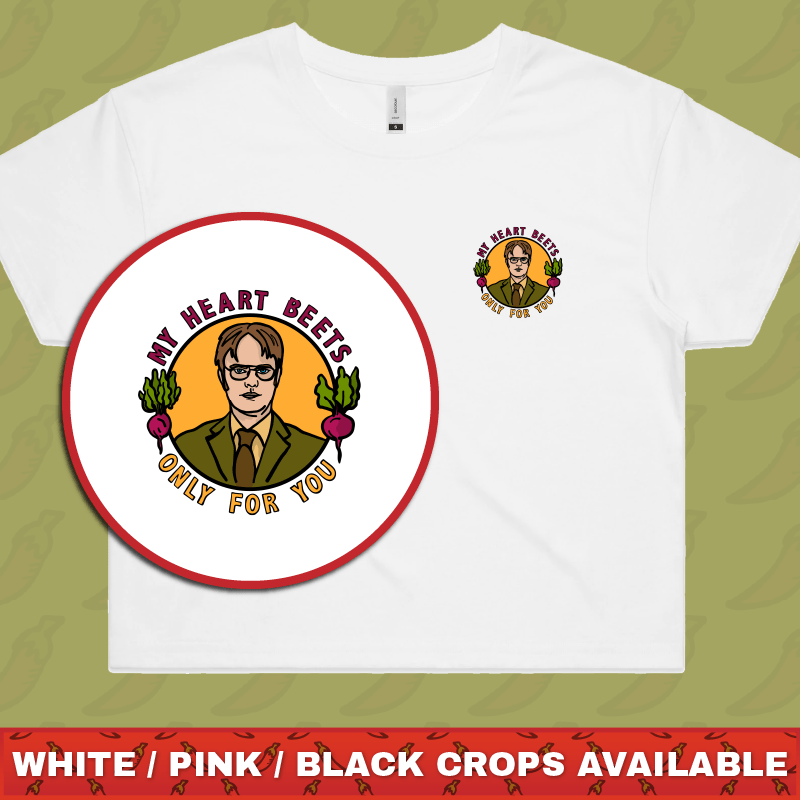 MY HEART BEETS FOR YOU 💓 - Women's Crop Top