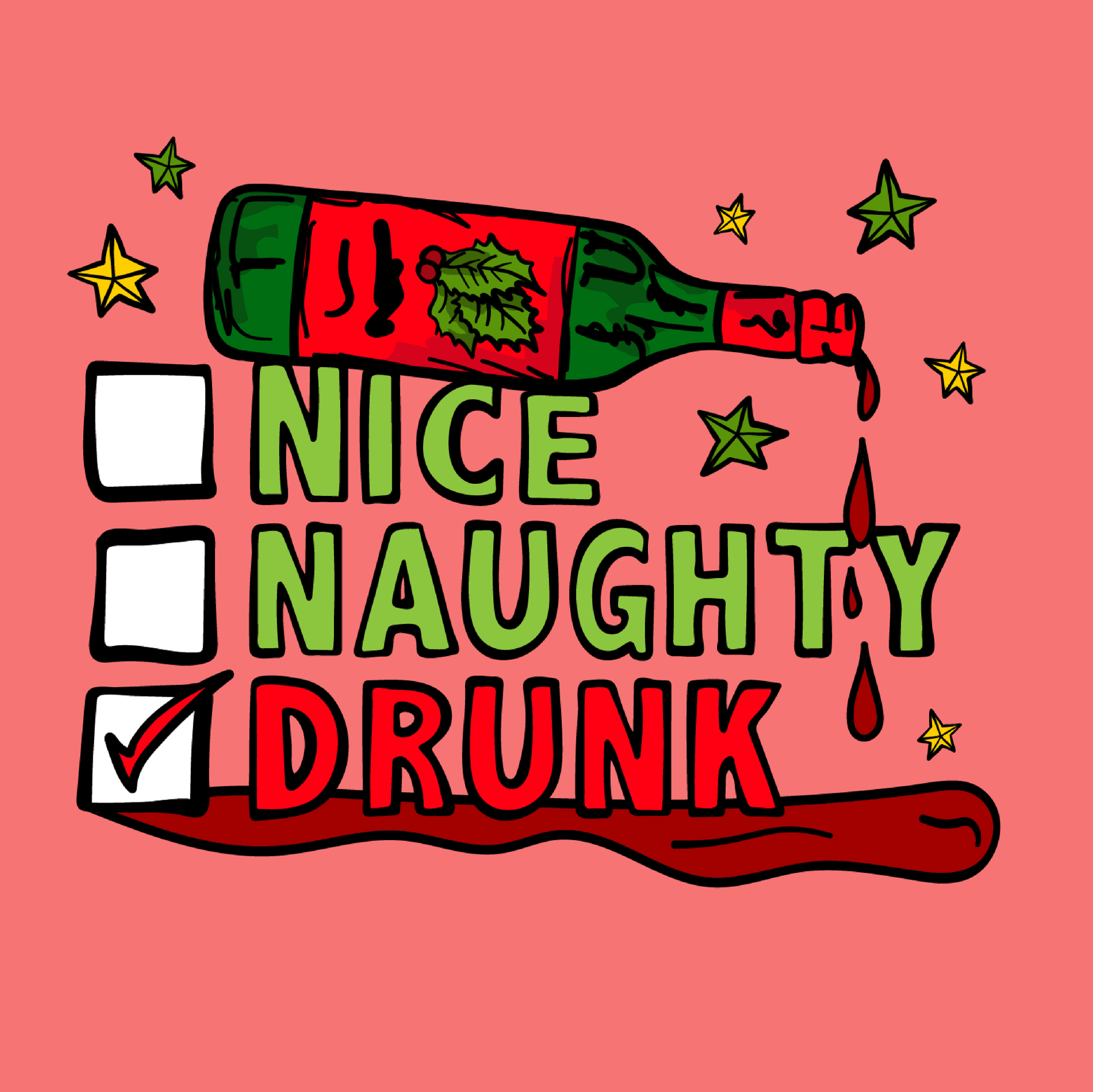 Naughty Nice List ✅❌ - Men's T Shirt