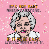 Not Easy Being A Mother 👩🏻‍🦳 - Stubby Holder