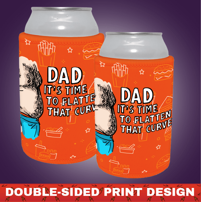 Orange Flatten The Curve 📈 - Stubby Holder