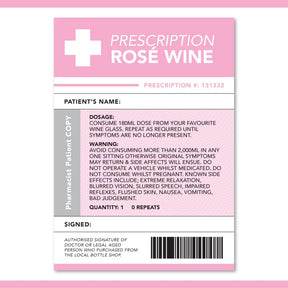 Prescription Wine Bottle Labels 🍷 -  Sticker