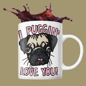 Puggin Love you 🐶❣️ - Stubby Holder