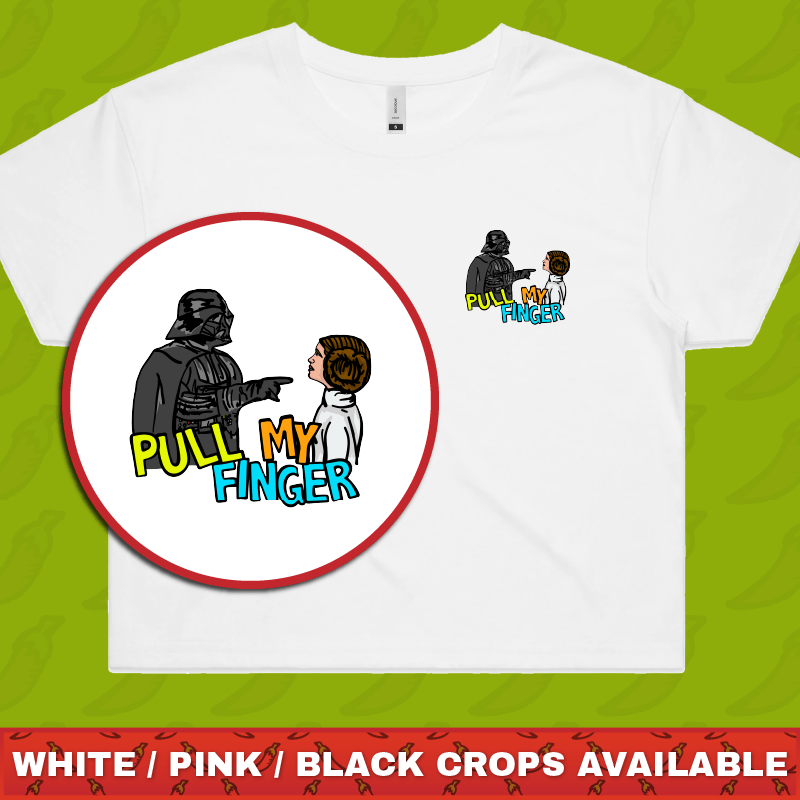 Pull My Finger 👉 – Women's Crop Top