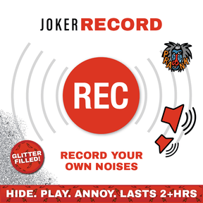 Record Your Own 🎙️🔊 - Joker Hiding Noise Prank (Sound + Glitter)