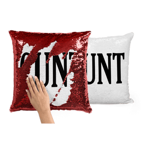 Red The 🔥UNT - Magic Sequin Cushion