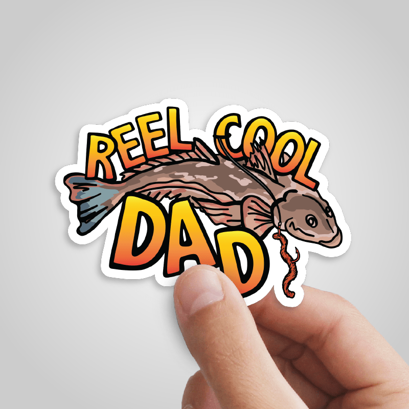 Reel Cool Dad 🎣 - Sticker
