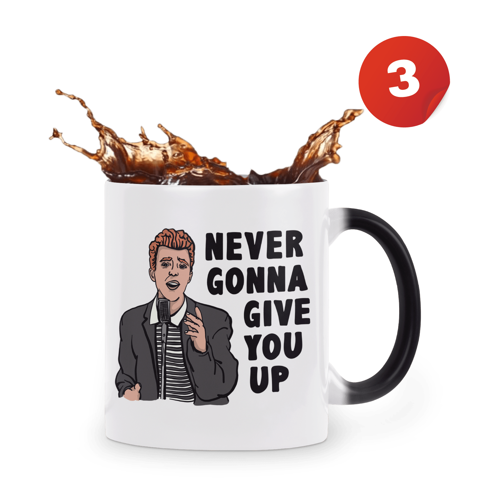 Rick Astley Meme Mug Funny Gift Birthday Never Gonna Give You Up
